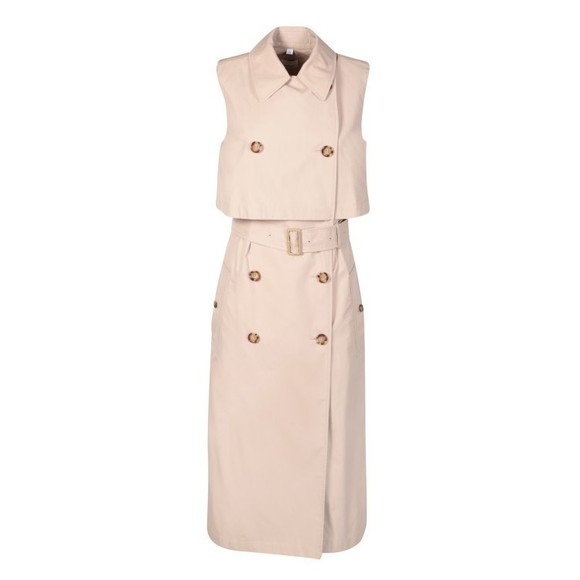 Burberry Beige Sleeveless Trench Coat - NWT - Picture 1 of 2